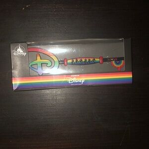NIB Disney Rainbow Collection Disney “D” Key with Mickey & Rainbow Castle